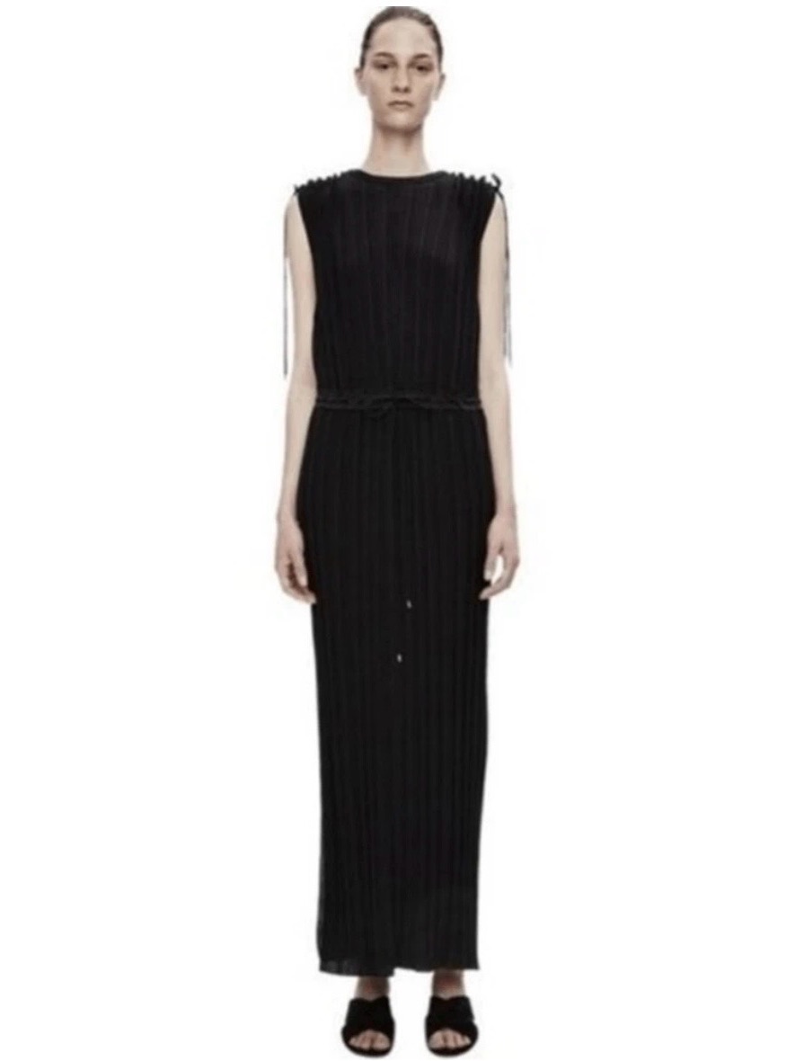 Theory Black Kurgan Maxi Dress